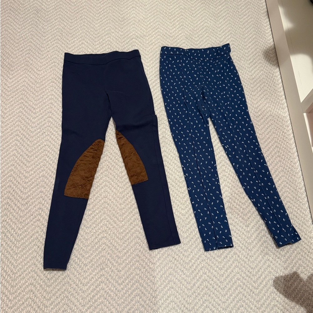 Two Pairs of Janie & Jack Girls’ leggings excellent condition, worn once size 12